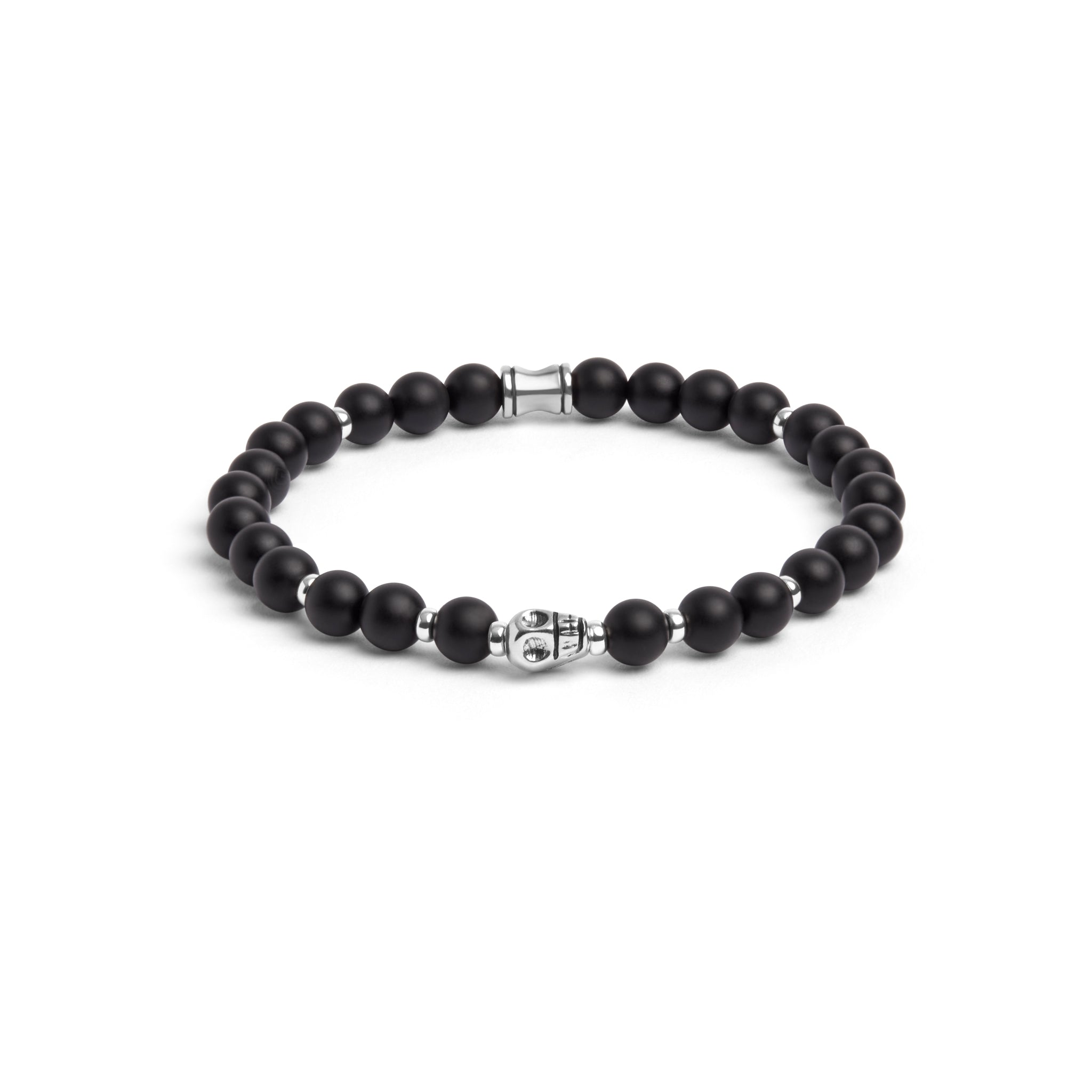 Jonas Studio Men's Skull Gemstone Beaded Bracelet | Legend Bracelet