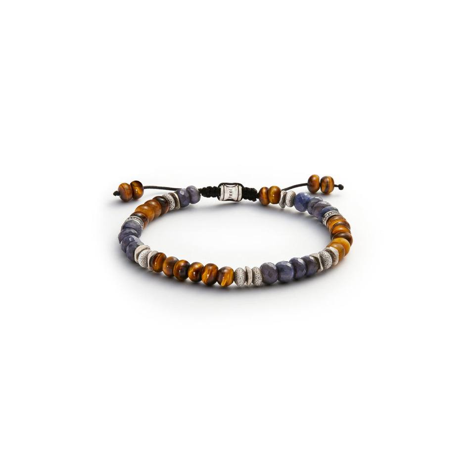 Beacon Bracelet - Men's Tiger Eye & Kyanite Bracelet - Jonas Studio