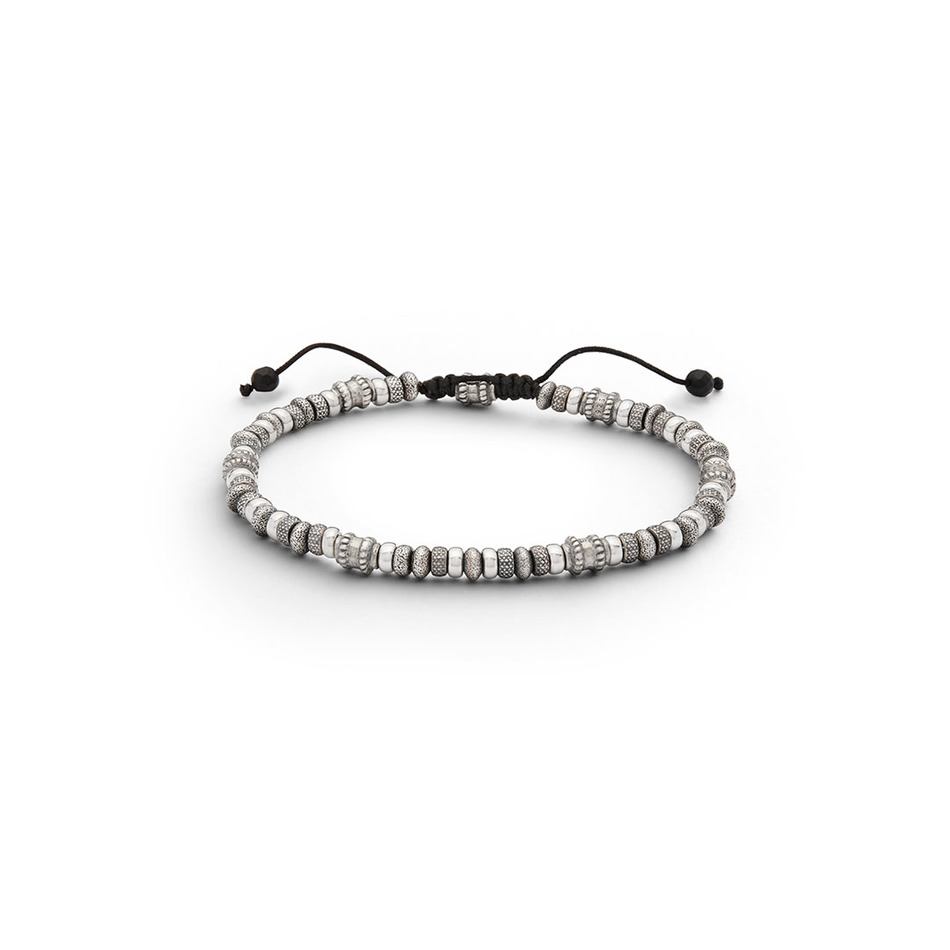 Century Bracelet - Men's Silver Bead Designer Bracelet - Jonas Studio