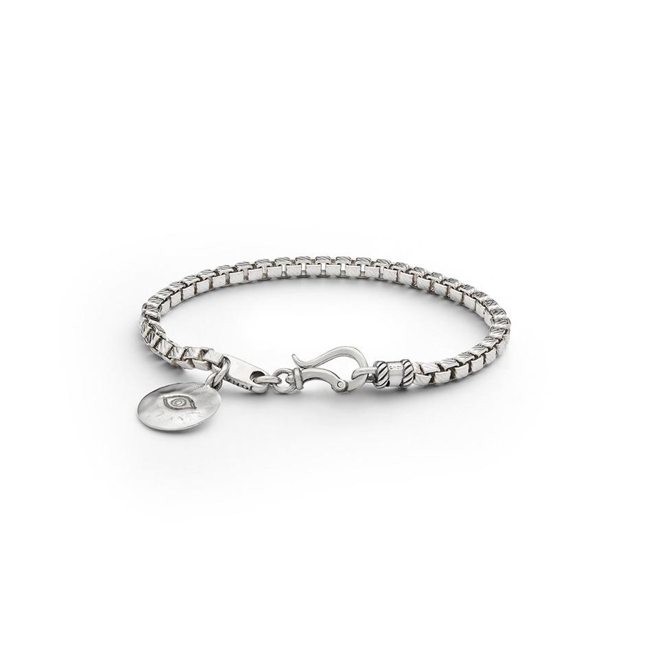 Mind's Eye Bracelet - Men's Silver Chain Bracelet - Jonas Studio